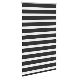 vidaXL Zebra rolgordijn 100,9 x 175 cm stofbreedte 96,7 cm zwart