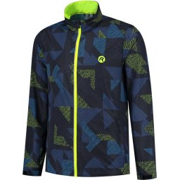 Rogelli Maat M Electro Hardloopjack - Heren - Donkerblauw, Zwart, Fluor