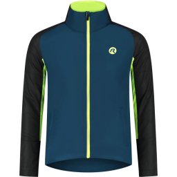 Rogelli Maat S Enjoy II Hardloopjack - Heren - Blauw, Zwart, Fluor-Geel