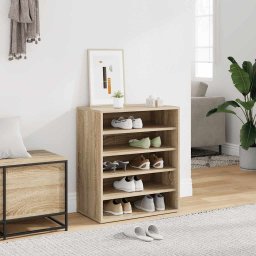 vidaXL Schoenenkast 60x35x70 cm bewerkt hout sonoma eikenkleurig