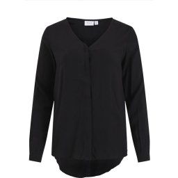 VILA - maat 42 - VIPAYA V-NECK L/S SHIRT - NOOS - Dames - Blouses