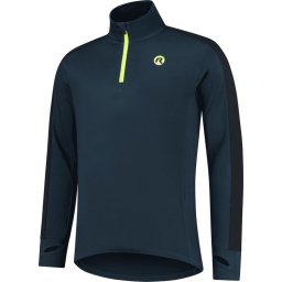 Rogelli Electro Runningtop -maat S - Sporttrui Lange Mouwen Heren - Blauw/Zwart/Fluor