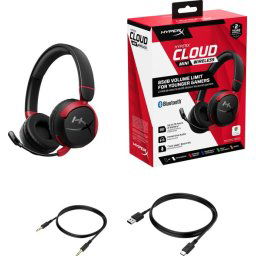 HyperX Cloud Mini - Draadloze Gaming Headset - Voor Jonge Gamers - Zwart Rood
