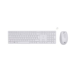 HP 650 Wireless KB/MSE Combo WHT EURO Toetsenbord Wit