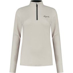 Rogelli Maat M Sage Hardloopshirt - Lange Mouwen - Dames - Taupe, Zwart