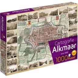Cartografie Alkmaar Puzzel (1000 stukjes)