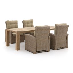 + 15% kassakorting | Intenso Mazzano/ROUGH-X 240cm lounge-dining tuinset 5-delig verstelbaar - Laagste prijsgarantie!