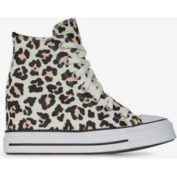 Schoenen Converse Chuck Taylor All Star Wedge Cheetah Wit/bruin Dames 37