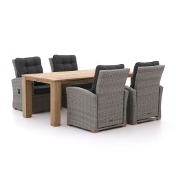 + 15% kassakorting | Intenso Mazzano/ROUGH-X 200cm lounge-dining tuinset 5-delig verstelbaar - Laagste prijsgarantie!