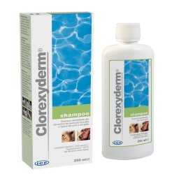 250ml Clorexyderm - Haar/huidverzorgingsshampoo voor honden en katten