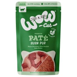 Voordeelpakket: 24 x 125 g WOW Cat Adult Kip Pur kattenvoer nat