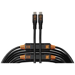 TetherTools TetherPro Optima 10G USB-C 31' (9.4m) Straight to Straight, Non-Reflective Black