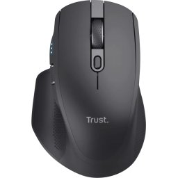 Trust Ozaa+ - Ergonomische Draadloze muis - Oplaadbaar - Multiconnect USB & Bluetooth - Zwart