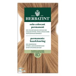 Herbatint Permanente Haarkleuring Licht Goud-Blond 8D