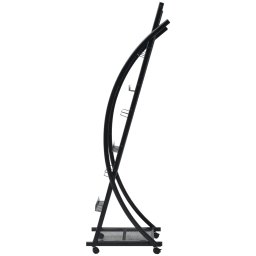 vidaXL Tijdschriftenrek zwart 40x32x131 cm A4