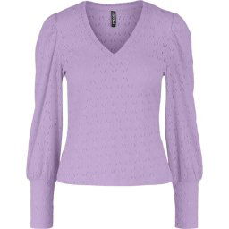 Pieces - Maat M - PCCHRISTY NEW LS TOP BC Dames T-shirt