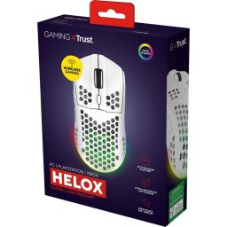 Trust GXT929W Helox - Draadloze Gaming Muis - Ultra licht - RGB verlichting - 4800 DPI - Wit