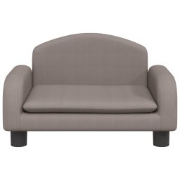 vidaXL Kinderbank 50x40x30 cm stof taupe