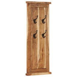 vidaXL Kapstokken 2 st 38x100 cm massief acaciahout