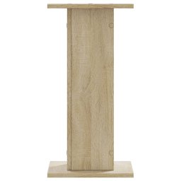 vidaXL Speakerstandaards 2 st 30x30x60 cm bewerkt hout sonoma eiken