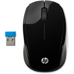 HP 200 BLK Wireless Mouse EURO Muis Zwart