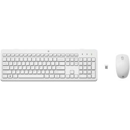 HP 230 WL Mouse+KB Combo WHT EURO Toetsenbord Wit