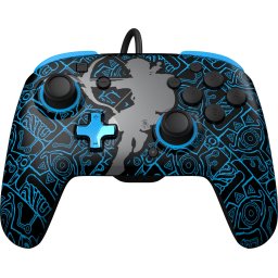 PDP Rematch - Bedrade Nintendo Switch Controller - Glow in the Dark - Zelda Sheikah Shoot