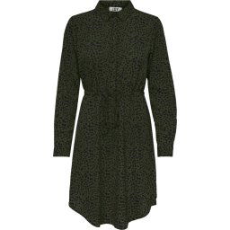 JDY Maat S JDYPIPER L/S SHIRT STRING DRESS WVN Dames Jurk