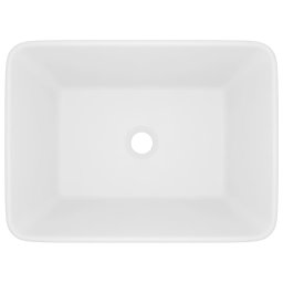 vidaXL Wastafel 41x30x12 cm keramiek matwit