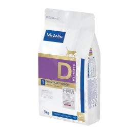 3kg Veterinary HPM Cat Dermato D1 Virbac Kattenvoer