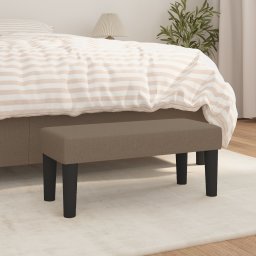 vidaXL Bankje 70x30x30 cm stof taupe