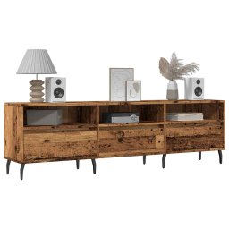 vidaXL Tv-meubel 150x30x44,5 cm bewerkt hout oud houtkleurig