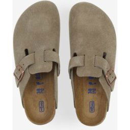 Schoenen Birkenstock Boston Suede Taupe Taupe Dames 40