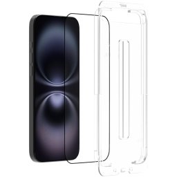 Just in Case Tempered Glass voor Apple iPhone 16 Pro, hulpstuk 1-pack Smartphone screenprotector