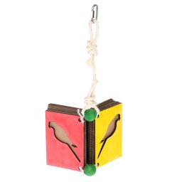 IAKI shredder speelgoed Hangend boek ca. 18x41cm vogel