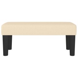 vidaXL Bankje 70x30x30 cm stof crèmekleurig