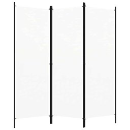 vidaXL Kamerscherm met 3 panelen 150x180 cm wit