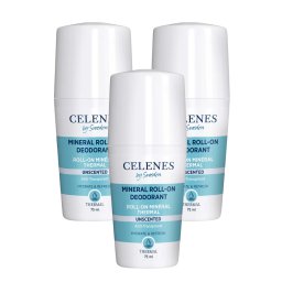 Celenes by Sweden Thermal Geurloze Minerale Roll-On Deodorant Multiverpakking