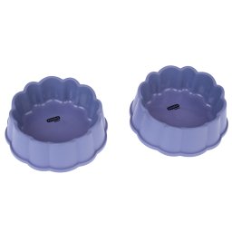 zooplus Basics kattenbakjes, rond 2x300ml kat