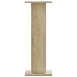 vidaXL Speakerstandaards 2 st 30x30x80 cm bewerkt hout sonoma eiken
