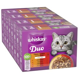48x85g Duo Classic Combos In Gelei Whiskas Kattenvoer Portiezakjes