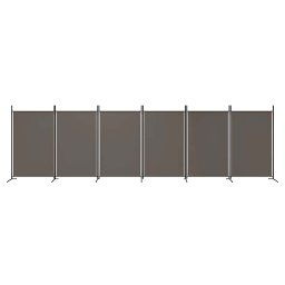 vidaXL Kamerscherm met 6 panelen 520x180 cm stof antracietkleurig