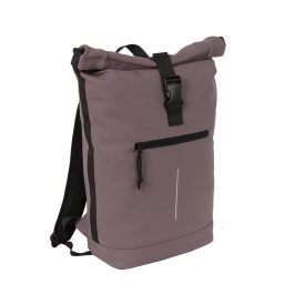 New Rebels Mart New York Oud Paars 21L Rugtas Rolltop Waterafstotend Laptop 15.6"