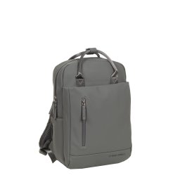 New Rebels Harper Miami Rugzak 9L Waterafstotende Laptop Rugtas 13 inch Schooltas en Werktas van PU Comfortabel Antraciet