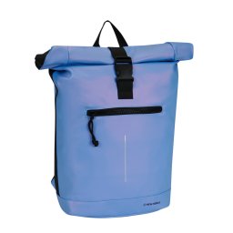New Rebels Mart New York Metallic Lichtpaars 21L Rugtas Rolltop Waterafstotend Laptop 15.6"