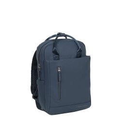 New Rebels Miami Rugzak 9L Waterafstotende Laptop Rugtas 13 inch Schooltas en Werktas van PU Comfortabel Navy
