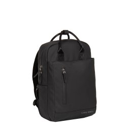 New Rebels Harper Miami Rugzak 9L Waterafstotende Laptop Rugtas 13 inch Schooltas en Werktas van PU Comfortabel Zwart