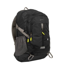 New Rebels ® Kinley - Rugtas - Schooltas - Vrijetijdstas - 35L - Nylon - Zwart