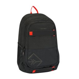 New Rebels - Otis - Stanford Rugtas 20L - Duotone - duurzaam waterafstotend polyester - 15.6" laptop - Zwart