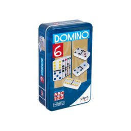 Domino Dubbel 6 Kleur Tin